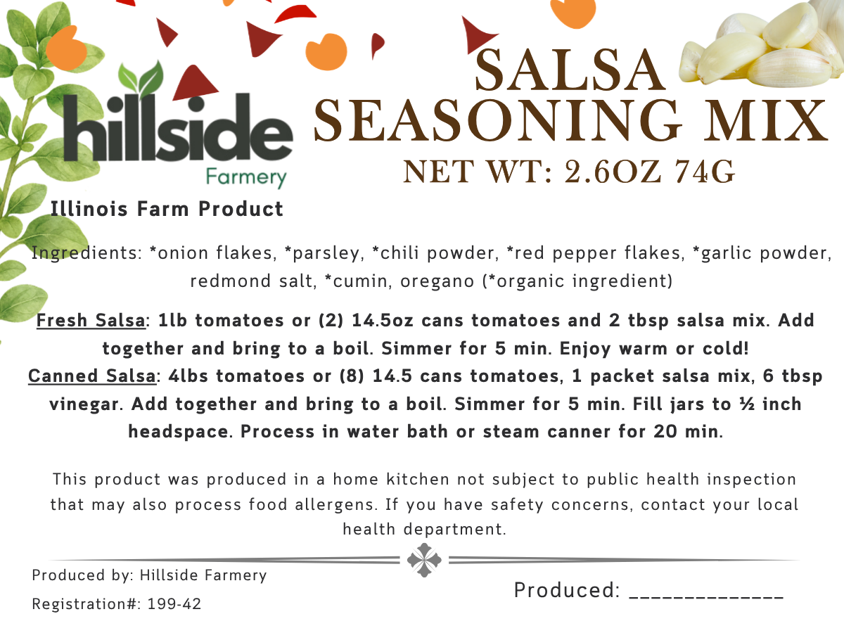 Salsa Mix (Fresh or Canned)