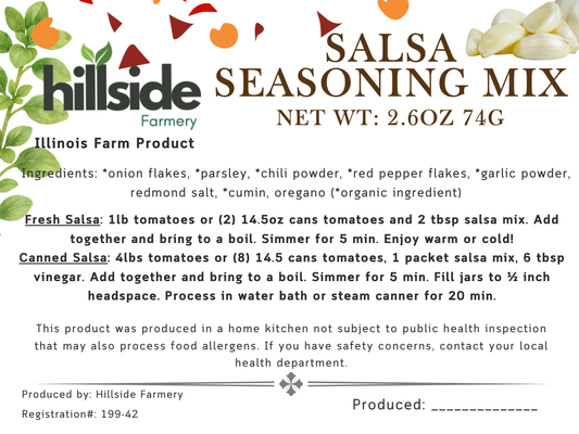 Salsa Mix (Fresh or Canned)