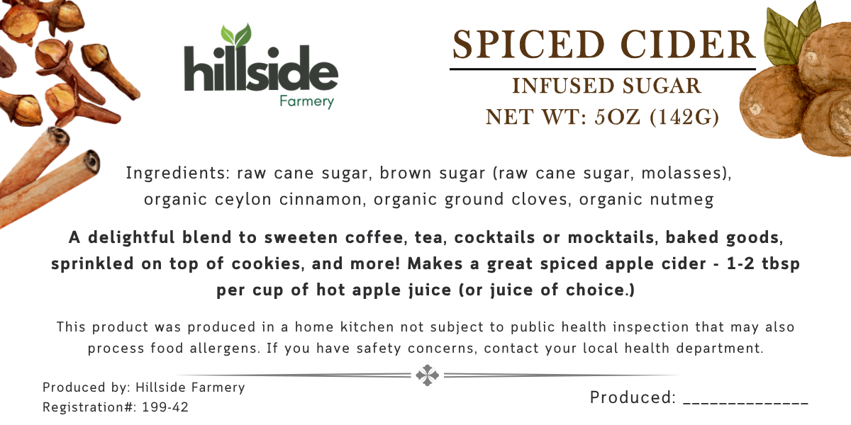 Spiced Cider Infused Sugar