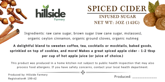 Spiced Cider Infused Sugar